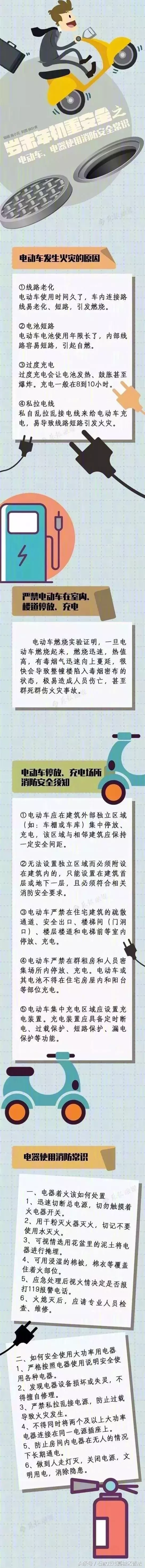 一图读懂｜电动车、电器使用消防安全常识